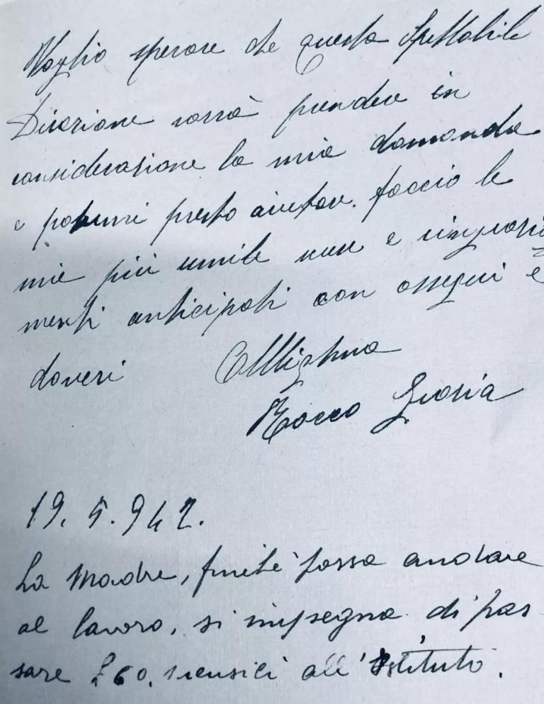 Ecco la lettera della mamma di Leonardo De Vecchio con cui fu mandato da bambino in orfanotrofio